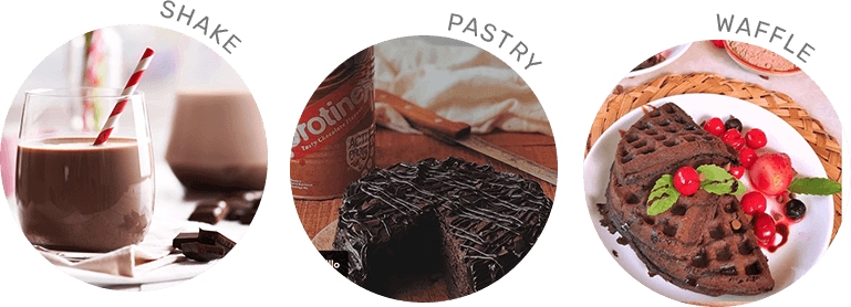 Protinex Tasty Chocolate can combine with shakes and pastry
